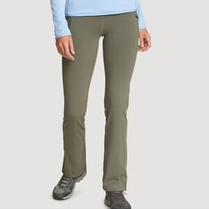 NWOT Eddie Bauer Traverse Trail High-Rise Pants, Size Large, Color Sprig